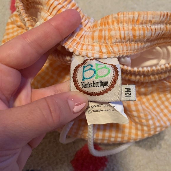 Boy Seersucker Swim Trunks - Picture 2 of 2